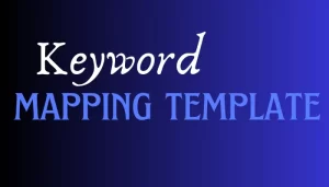 Keyword mapping template