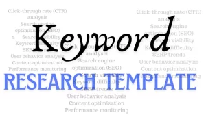 keyword research template