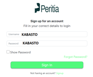 Peritia Login